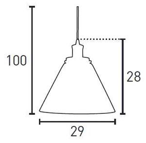 Industriální závěsné světlo Pyramid 3228CC