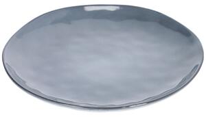 Modrý keramický talíř Kave Home Airena 28,4 cm