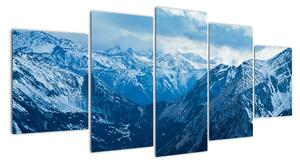 Panorama hor v zimě - obraz (150x70cm)