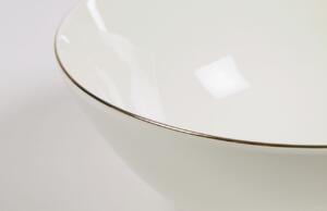 Bílá porcelánová miska Kave Home Taisia 24,5 cm