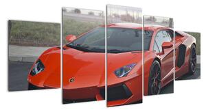 Obraz červeného Lamborghini (150x70cm)