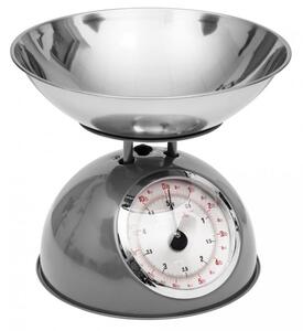 5Five Mechanická kuchyňská váha RETRO DESIGN, 5 kg, šedá