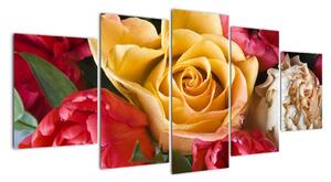 Obrazy květiny (150x70cm)