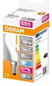 Osram P60 LED/6,5W/Neutrální E14
