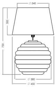Stolní lampa SAINT TROPEZ black L215222229