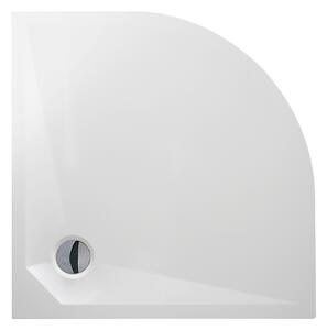 Roth Čtvrtkruhová sprchová vanička z litého mramoru MARMO NEO ROUND Varianta: rozměry: 80x80 cm, kód produktu: MARMO NEO ROUND 800 - MAN RO 080080 2E