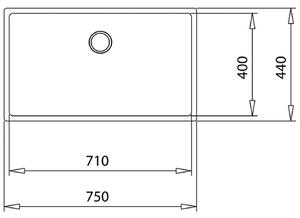 Kuchyňský dřez Teka BE LINEA RS15 71.40 X