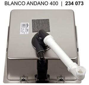 Nerezový dřez Blanco Andano 400 IF InFino Nerez hedvábný lesk