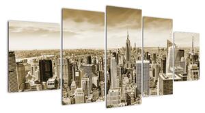 Panorama New York, obraz (150x70cm)