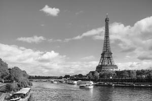 Fototapeta překrásná černobílá panorama Paříže