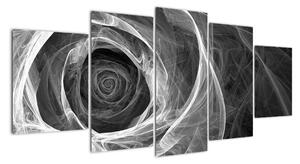 Abstraktní růže, obrazy (150x70cm)