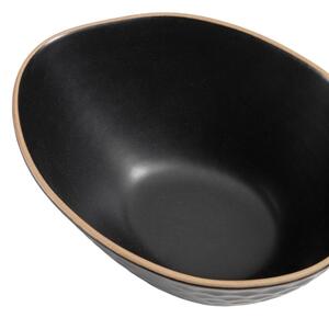 Černá keramická miska Kave Home Manami 13 x 16,1 cm