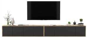 Nástěnná TV skříňka Meble Lindner 300 cm x 39 cm x 35 cm