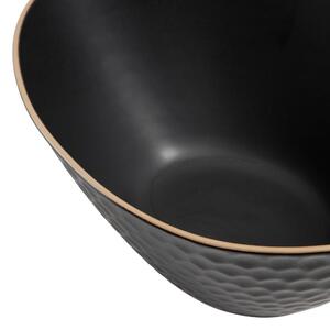 Černá keramická miska Kave Home Manami 19,2 x 25 cm
