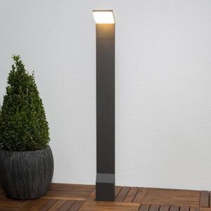 Lucande Světlo LED na cestu Nevio, antracit, kov, 100 cm, Černá, Hliník, Moderní