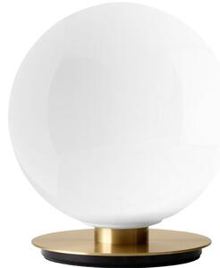 Leskle opálově bílá skleněná nástěnná/stolní lampa MENU TR 22 cm