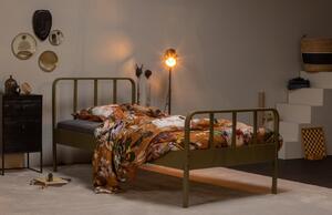 Hoorns Tmavě zelená kovová postel Sheldon 90 x 200 cm