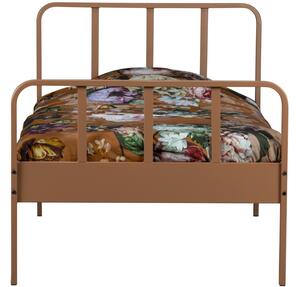 Hoorns Hnědo oranžová kovová postel Sheldon 90 x 200 cm
