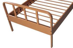 Hoorns Hnědo oranžová kovová postel Sheldon 90 x 200 cm