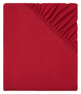 LIVARNO home Žerzejové napínací prostěradlo, 180-200 x 200 cm (red) (100356591002)