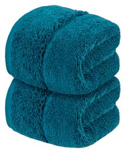 Luxusní ručník pro hosty, 30 x 50 cm, 2 kusy (petrolejová) (100356635004)