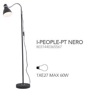 Černá stojací lampa na čtení PEOPLE-PT NERO