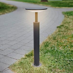 Lucande Světlo LED na cestu Fenia, 60 cm, antracit, IP65, Černá, Hliník, Moderní