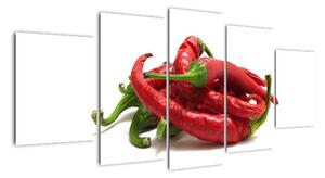 Chilli papričky, obrazy (150x70cm)