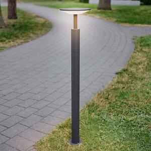 Lucande Světlo LED na cestu Fenia, 100 cm, antracit, IP65, Černá, Hliník, Moderní