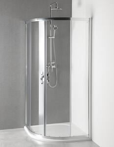 Gelco, AKCE čtvrtkruhová sprchová zástěna 900x900x1900mm, čiré sklo, AG4290