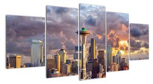 Panorama města - obrazy (150x70cm)