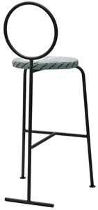 Marbet Style Černá kovová barová židle Marbet Fobos III. 80 cm