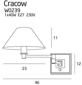 Svítidlo k posteli MAXlight CRACOW W0239