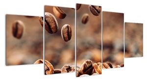 Kávová zrna, obrazy (150x70cm)
