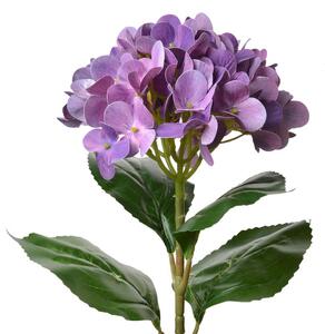 Velká umělá květina fialová hortenzie – 68 cm