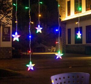 Vánoční světelný řetěz 108 LED hvězdy - 7,8m