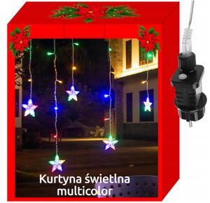 Vánoční světelný řetěz 108 LED hvězdy - 7,8m