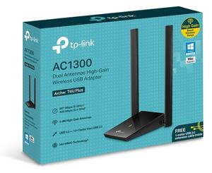 TP-Link-Bezdrátový USB síťový adapt. s anténami a ziskem Archer T4U Plus Wi-Fi