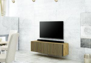 TV stolek MODERNA 100, 100x33x40, dub artisan/černá