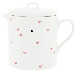 Keramická čajová konvice White / Rose Little Hearts 1 l