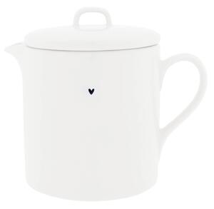Keramická čajová konvice White / Black Heart 1 l