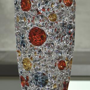 Bohemia Jihlava skleněná váza Lisboa (barevná varianta) 35,5 CM