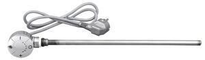 Aqualine Topná tyč s termostatem, rovný kabel, 300 W, chrom LT67443