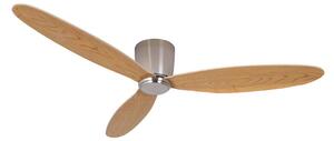 Beacon Lighting stropní ventilátor Airfusion Radar teak Ø 132 cm tichý, Světlé dřevo, Obývací pokoj / jídelna, Dřevo, Moderní