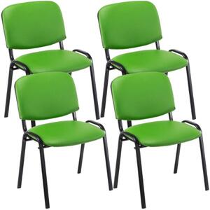 Sada 4 židlí Osiris zelená