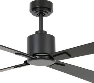 Beacon Lighting Stropní ventilátor Airfusion Climate DC, černý, tichý, Černá, Obývací pokoj / jídelna, Dřevo, Moderní
