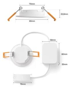 Philips -LED RGBW Stmívat. koup. podhledové svítidlo Hue SLIM LED/8,3W/230V IP44