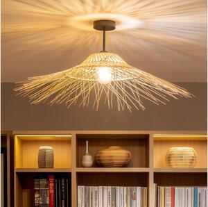 Brilagi - LED Přisazený lustr CERIA BOHO 1xE27/60W/230V pr. 70 cm černá/béžová