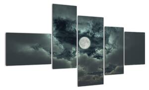 Obraz měsíce a mraků (150x85cm)