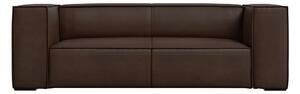 Tmavě hnědá kožená pohovka 212 cm Madame – Windsor & Co Sofas